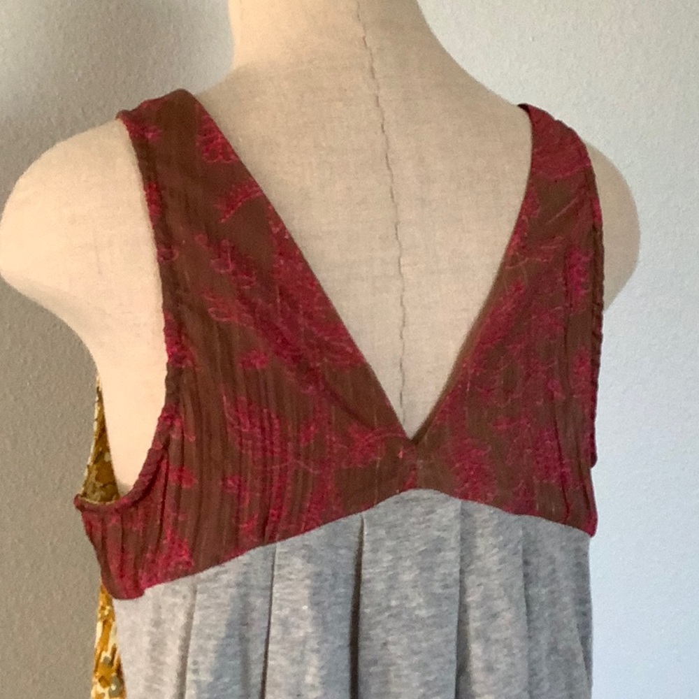Anthropology, Tiny brand, tank with sequins, chiffon, poly cotton multic… - Picture 7 of 13